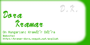 dora kramar business card